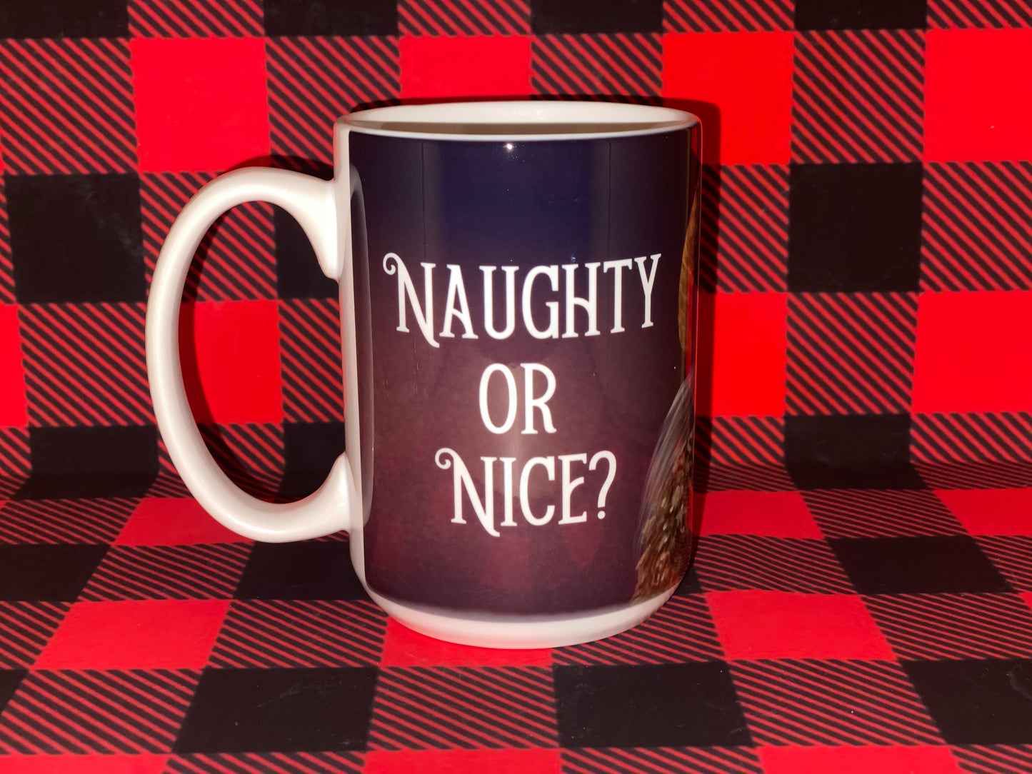 "Naughty or Nice" 15 oz Ceramic Mug