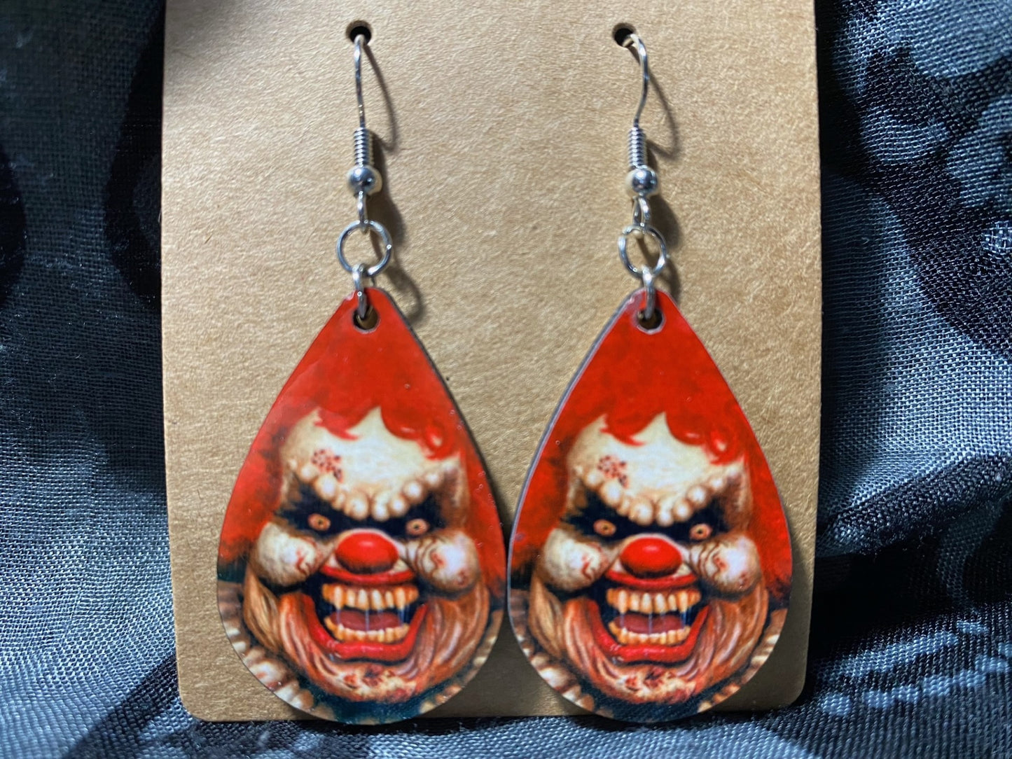 Snacks the Clown Drop Earrings