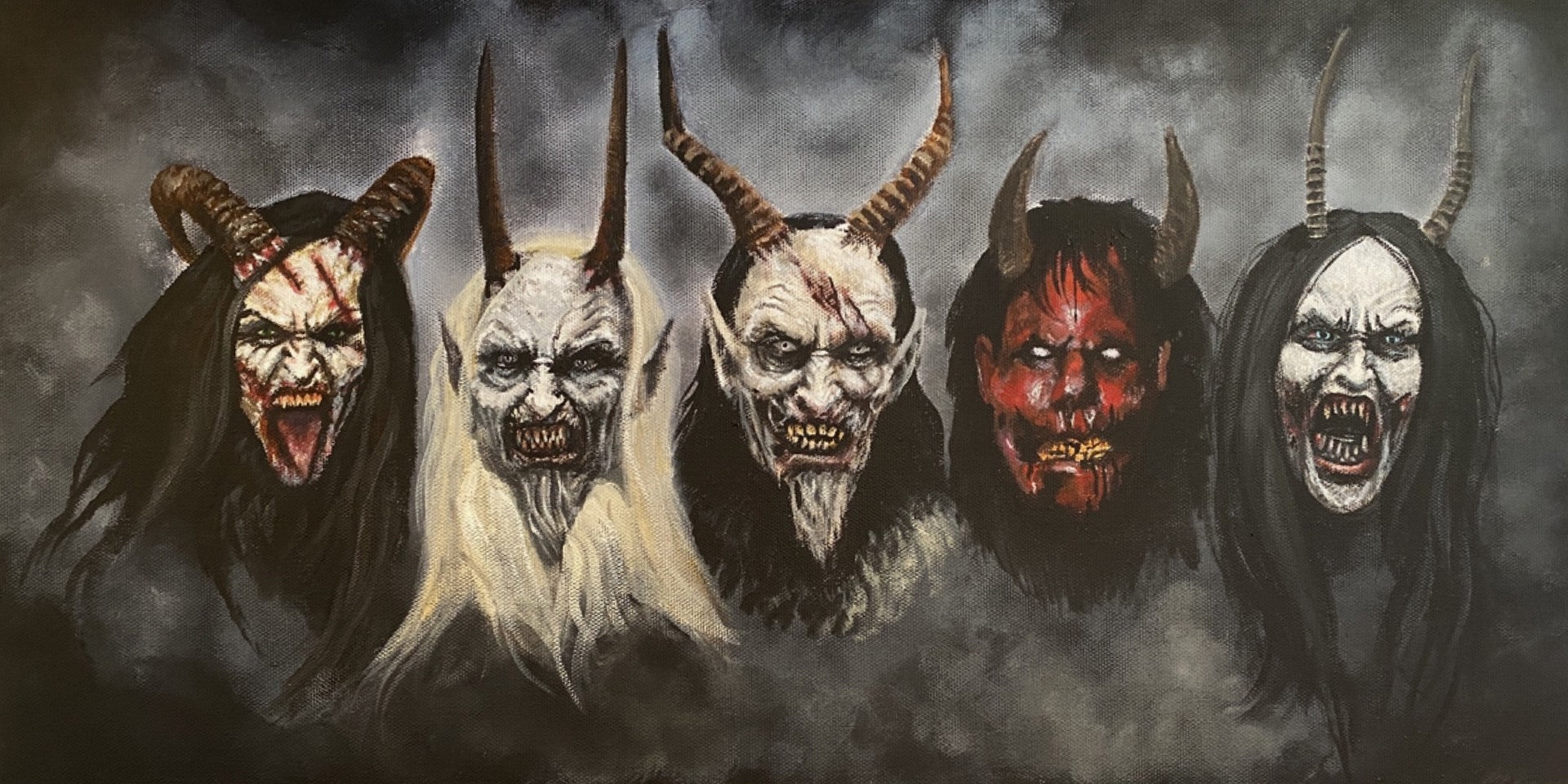 krampus monsters Krampus Seattle x Monsters and Monsteras 6” x 12” Art Print