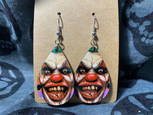 Billy Bananas the Clown Drop Earrings