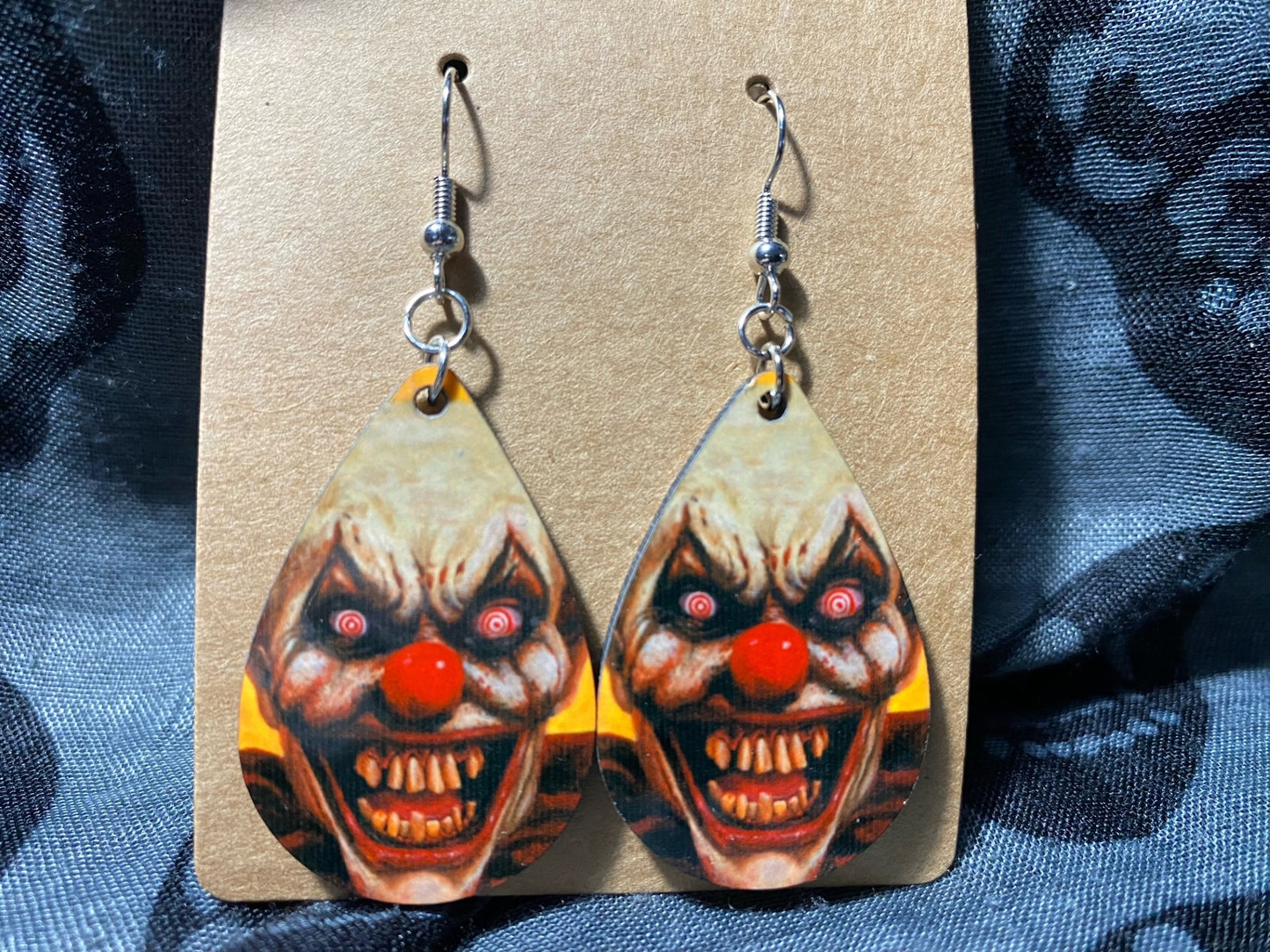 Bullseye the Clown Drop Earrings