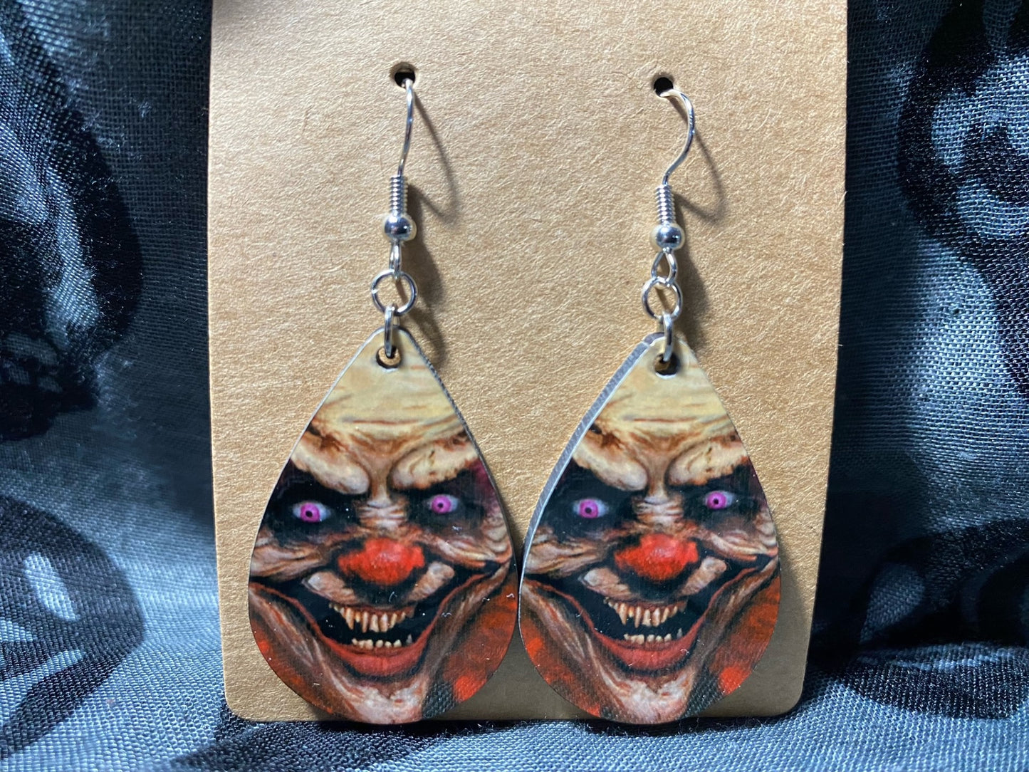 Chester the Clown Drop Earrings