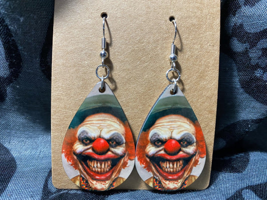 Frankie the Clown Drop Earrings