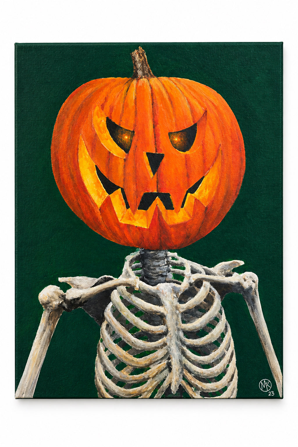 "Ribsey Bonez" Original Acrylic Painting 16"x20"