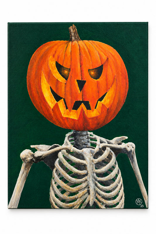 "Ribsey Bonez" Original Acrylic Painting 16"x20"