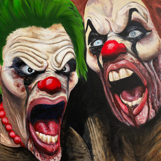 "Buster and Squeaks" 12"x12" Art Print - Portraits of Misfits and Miscreants