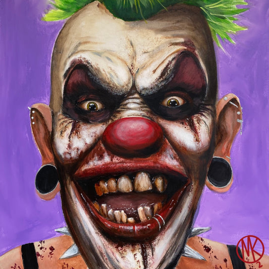 "Billy Bananas" 12"x12" Art Print - Portraits of Misfits and Miscreants