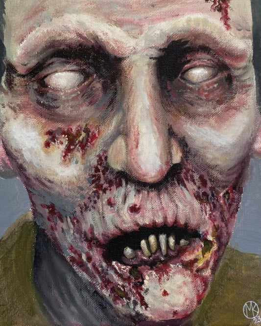 "Virgil" the Zombie Art Print - Portraits of Misfits and Miscreants