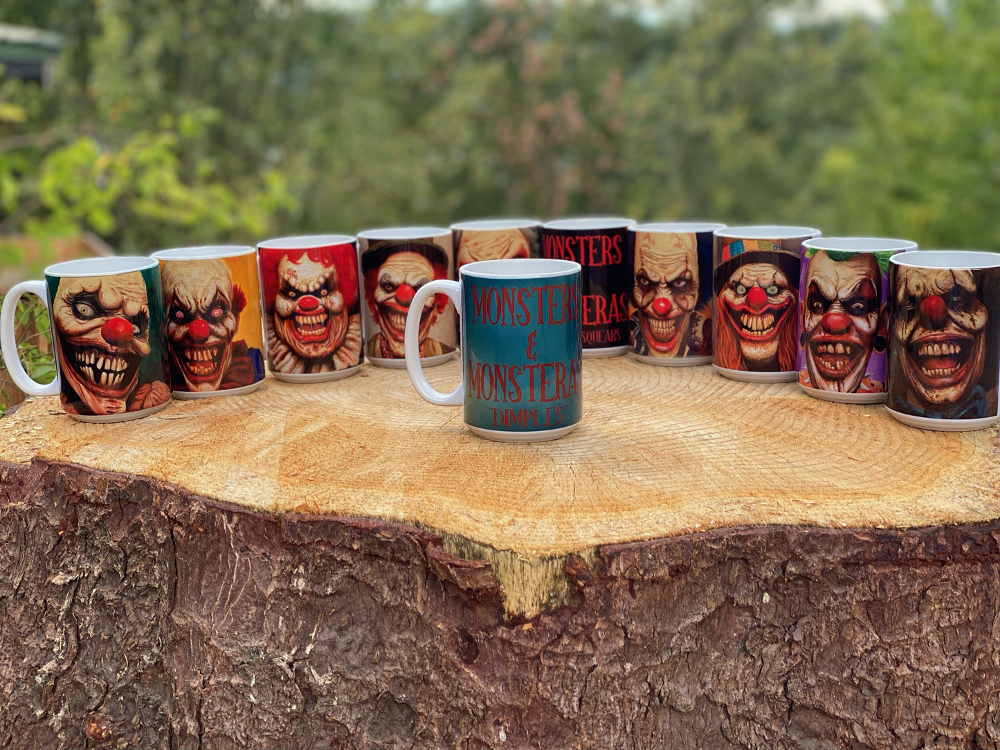 15 oz Ceramic Coffee Mug - "Portraits of Misfits and Miscreants: 13 Clowns"