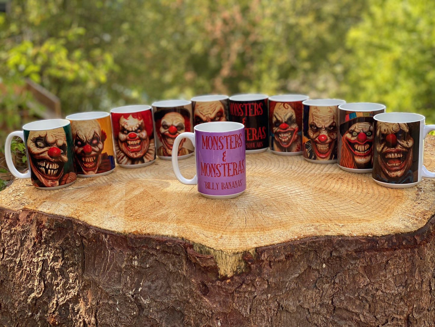 15 oz Ceramic Coffee Mug - "Portraits of Misfits and Miscreants: 13 Clowns"