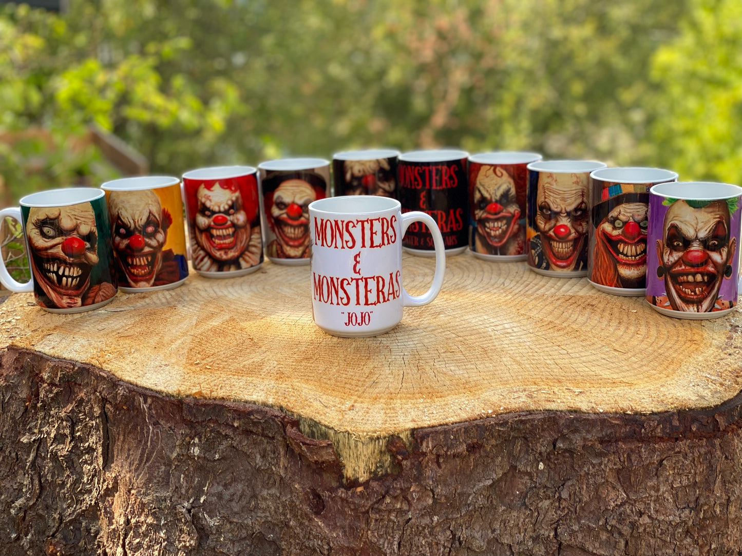 15 oz Ceramic Coffee Mug - "Portraits of Misfits and Miscreants: 13 Clowns"