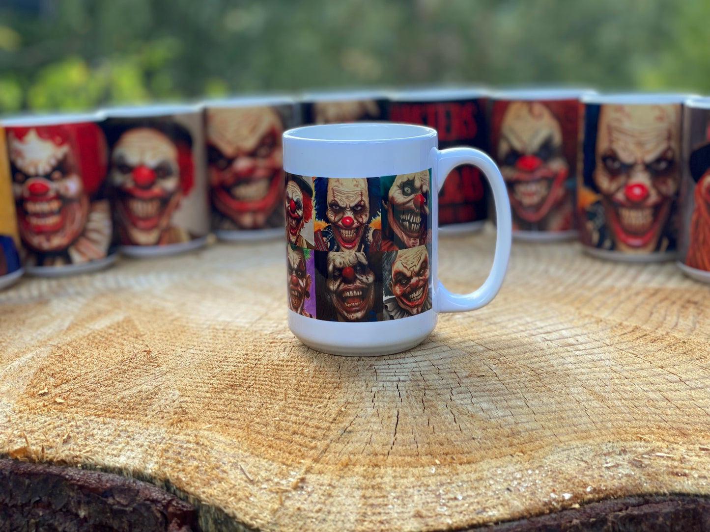 15 oz Ceramic Coffee Mug - "Portraits of Misfits and Miscreants: 13 Clowns"