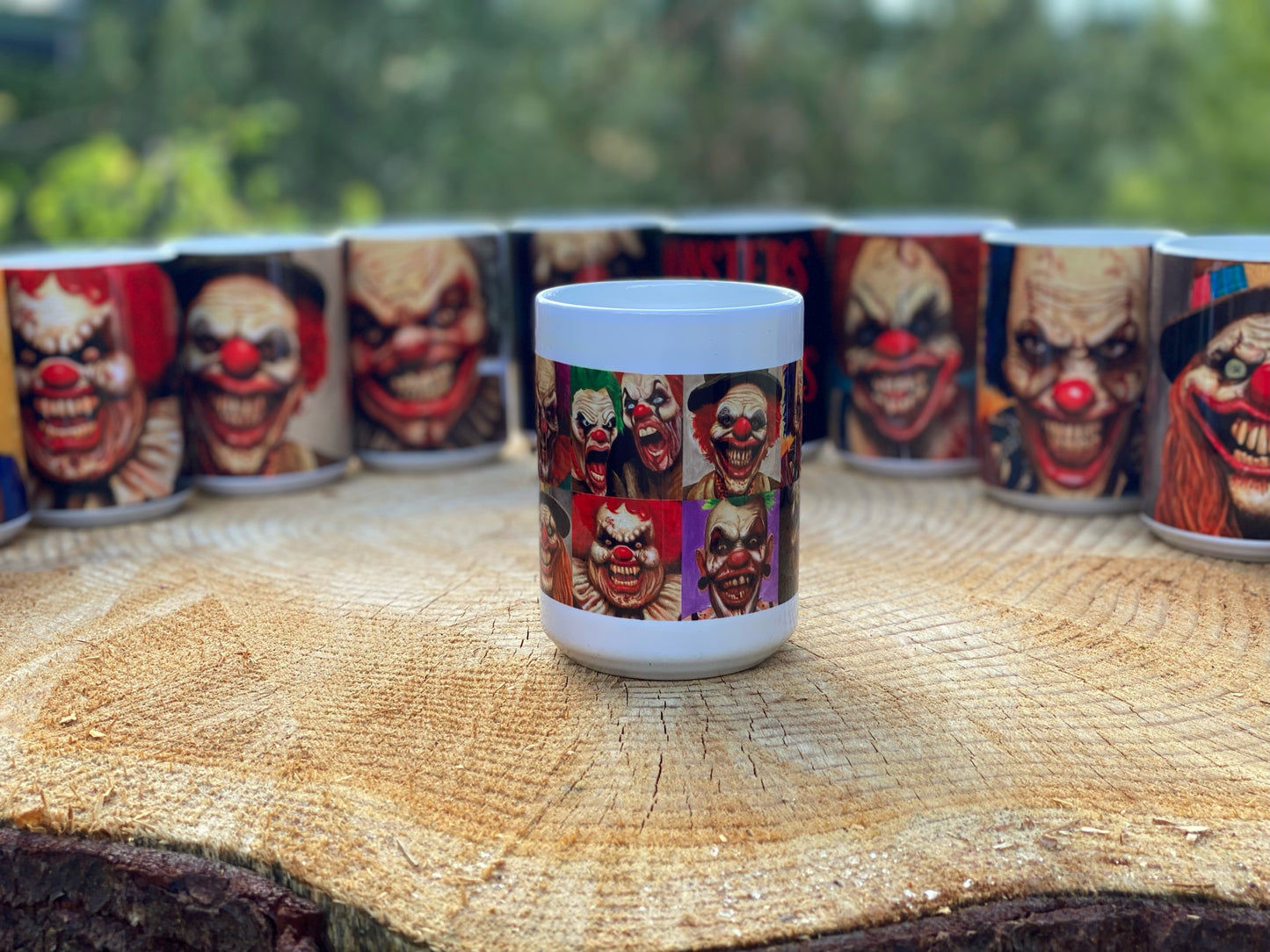 15 oz Ceramic Coffee Mug - "Portraits of Misfits and Miscreants: 13 Clowns"