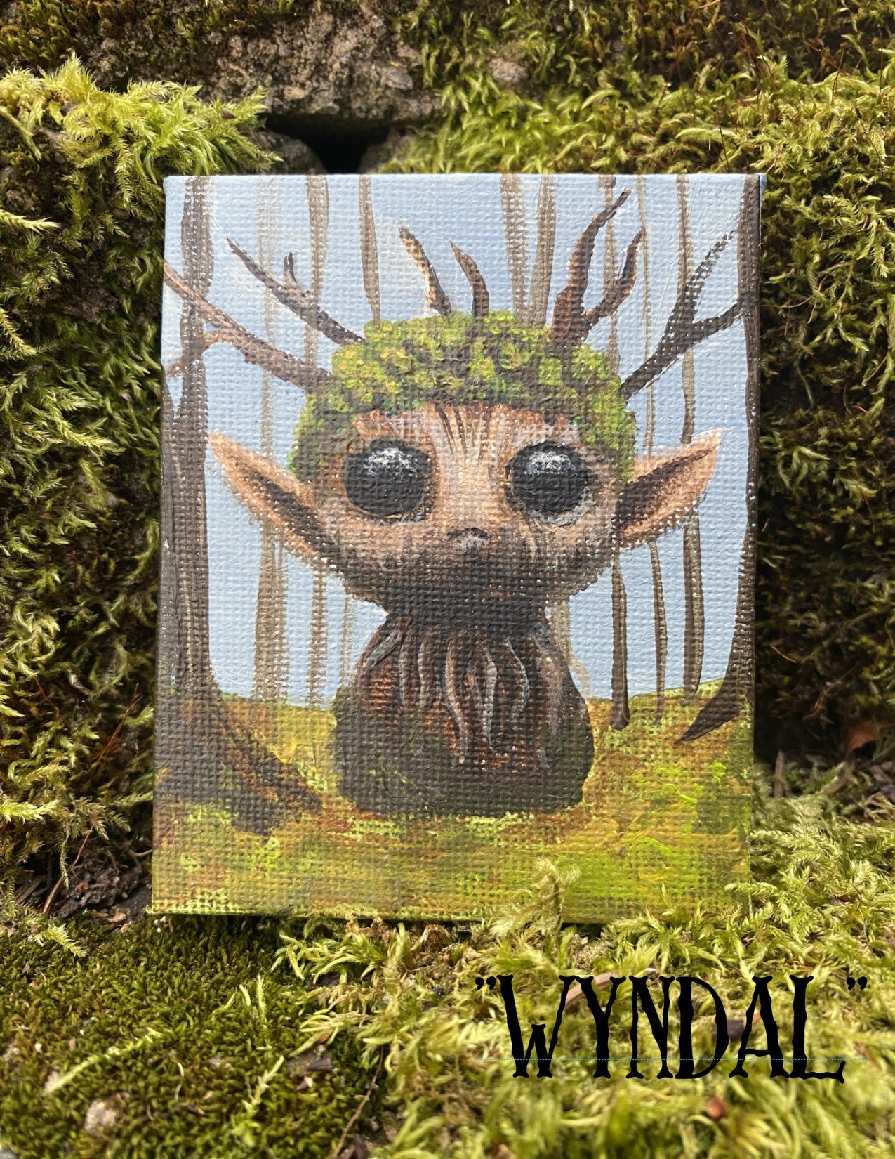 Woodling Mini Canvas Magnet