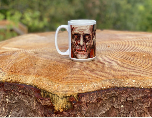 15 oz Ceramic Coffee Mug - Portraits of Misfits and Miscreants - Zombies