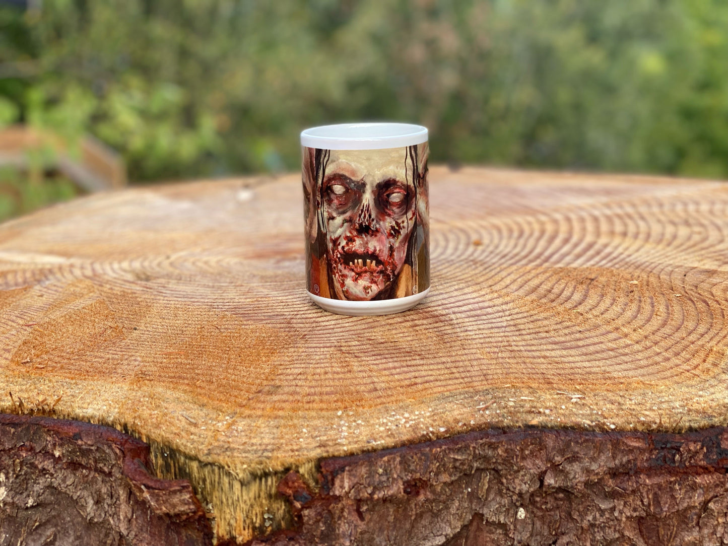 15 oz Ceramic Coffee Mug - Portraits of Misfits and Miscreants - Zombies